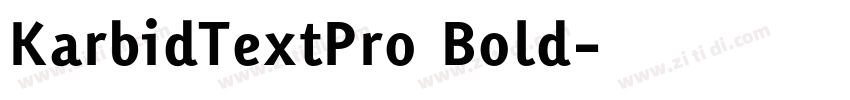 KarbidTextPro Bold字体转换